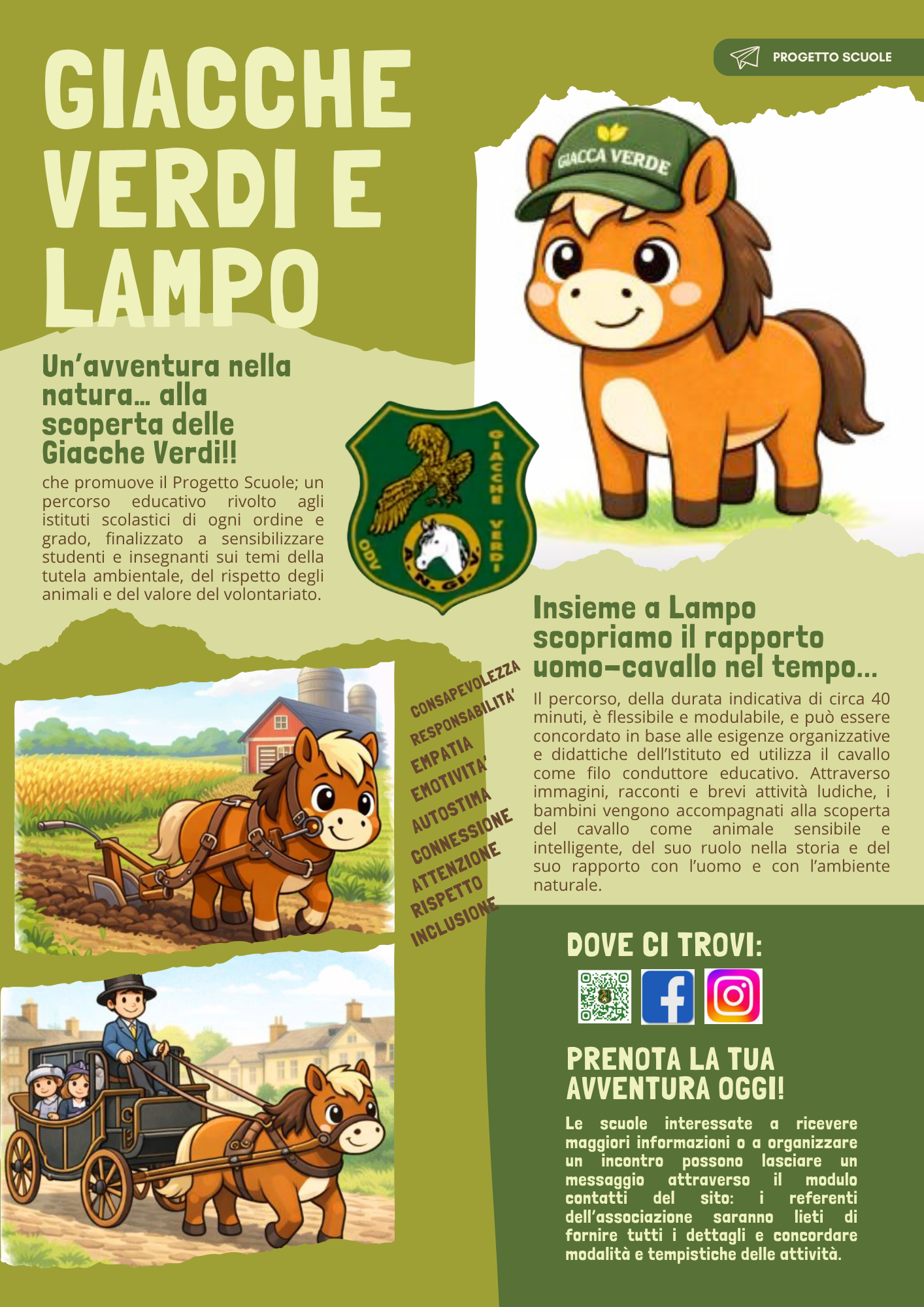 Progetto Scuole – Educazione ambientale e cultura del cavallo
